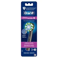 Oral-B CrossAction Electric Toothbrush Replacement Brush Head Refills, Black, 3 Count