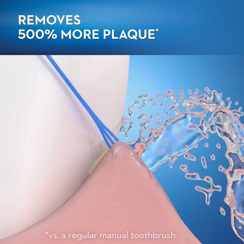 Brossettes de rechange Oral-B CrossAction pour brosse à dents électrique, noires, 3 unités