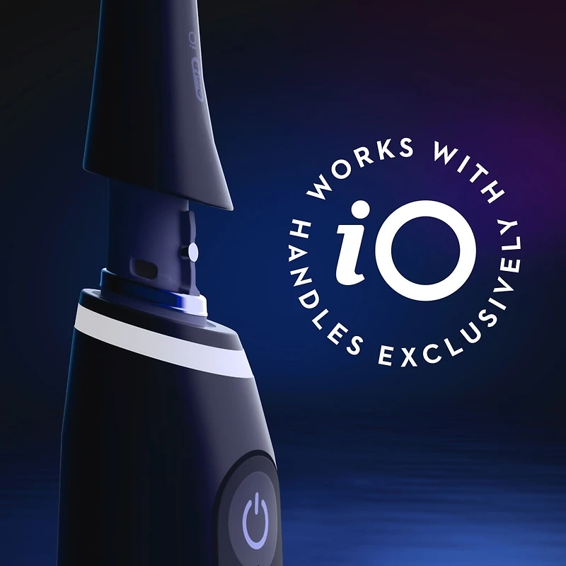 Brossettes de rechange Nettoyage optimal pour brosse à dents Oral-B iO, Noires, 2 unités