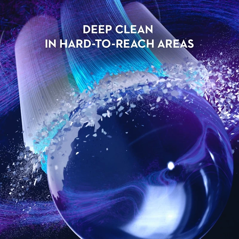 Brossettes de rechange Nettoyage optimal pour brosse à dents Oral-B iO, Noires, 2 unités