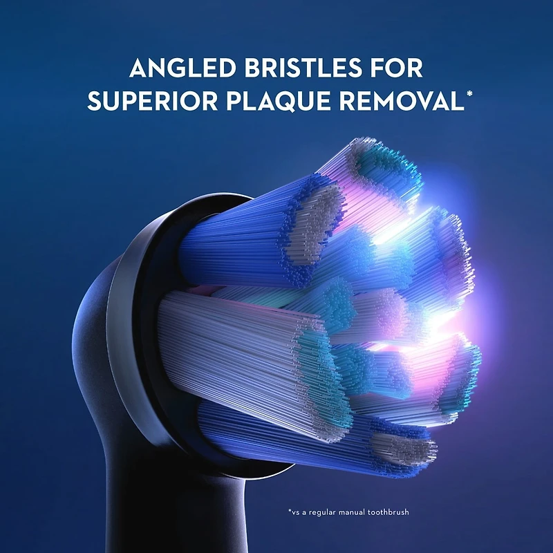 Brossettes de rechange Nettoyage optimal pour brosse à dents Oral-B iO, Noires, 2 unités