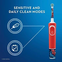 Kids Electric Toothbrush featuring Marvel's Spiderman, for Kids 3+