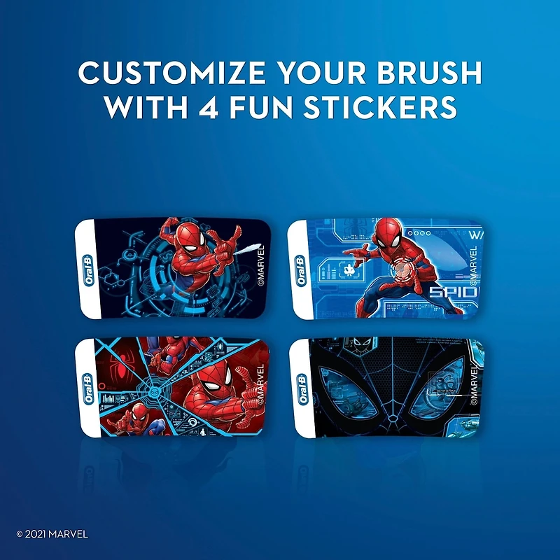 Kids Electric Toothbrush featuring Marvel's Spiderman, for Kids 3+