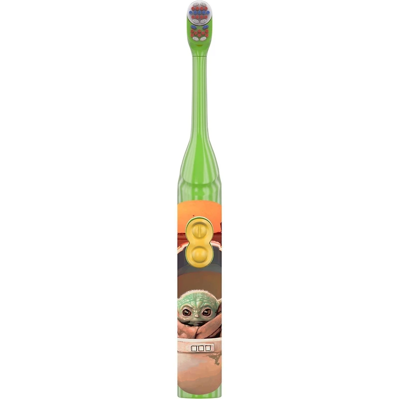 Kid's Battery Toothbrush featuring Star Wars The Mandalorian, Soft Bristles, for Kids 3+
