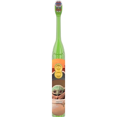 Kid's Battery Toothbrush featuring Star Wars The Mandalorian, Soft Bristles, for Kids 3+