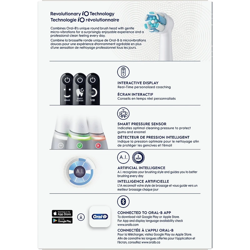 iO Series – Brosse à dents électrique rechargeable 6 grise – 1 u