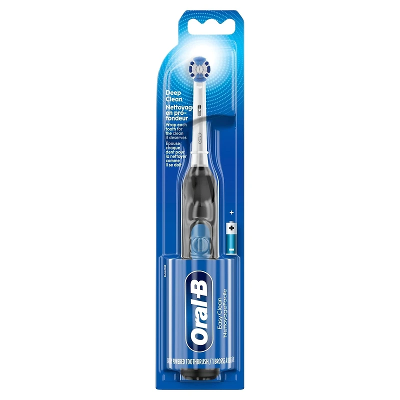 Oral-B Revolution Battery Toothbrush with 1 Brush Head, Black, Batteries Included