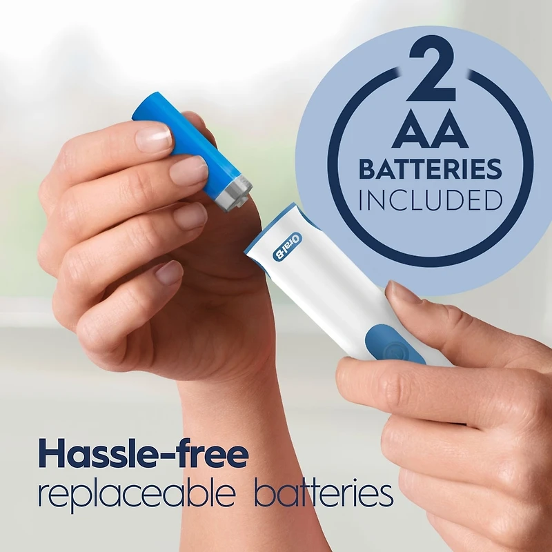 Oral-B Revolution Battery Toothbrush with 1 Brush Head, Black, Batteries Included