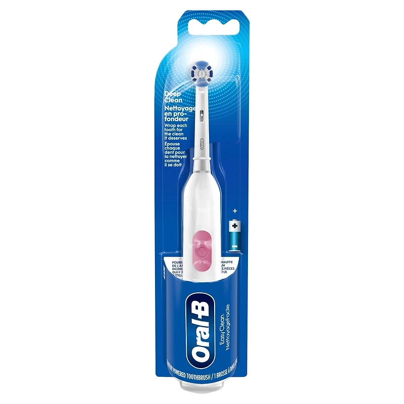 Oral-B Revolution Battery Toothbrush with 1 Brush Head, White, Batteries Included
