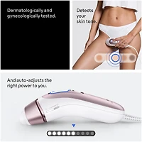 IPL Skin i-expert Laser Hair Removal at Home, Permanent Hair Reduction for Women and Men, Holiday Gifts with Free App, Vanity Case, Razor, 3 Smart Heads, Alter for Laser Hair Removal, PL7243
