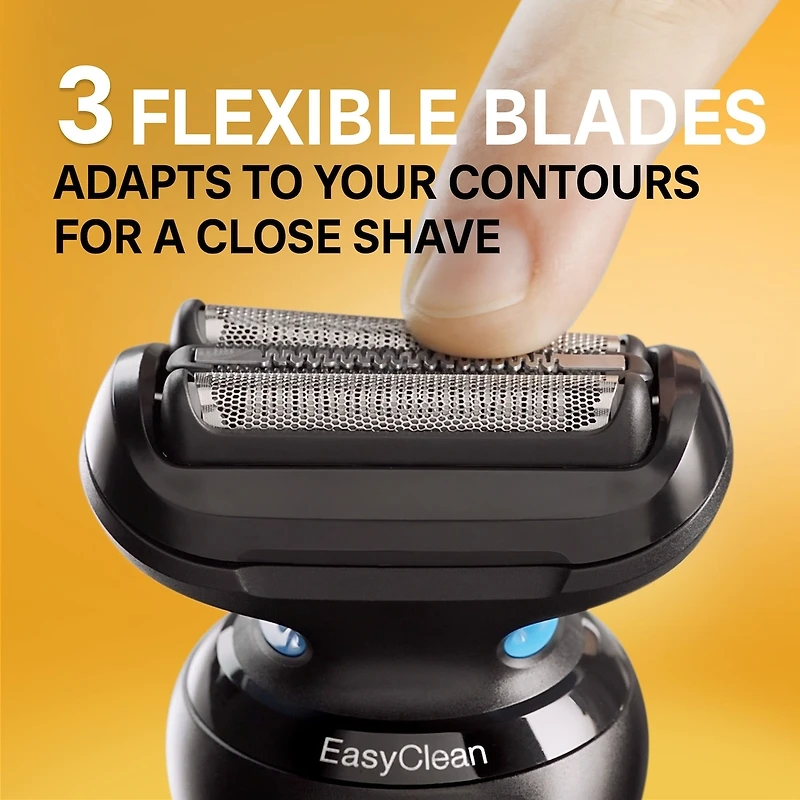 Electric Shaver for Men, Series 5 5118s, Wet & Dry Shave, Turbo Shaving Mode, Foil Shaver, Engineered in Germany, Li-Ion battery up to 50 min, with Precision Trimmer, Blue