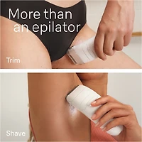 Braun Silk-épil 7 Epilator, Wet and Dry, Wide Head, Includes Shaver Head and Trimmer Comb, SE7-041, Silver