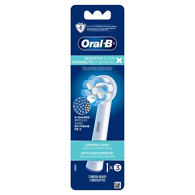 Brossettes de rechange Oral-B Sensibilité et gencives X filaments en X