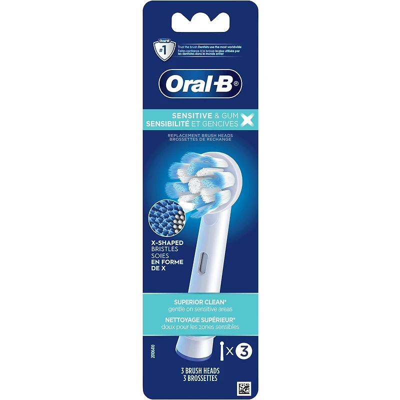 Sensitive & Gum X X-Filament Replacement Brush Heads, 3 Count