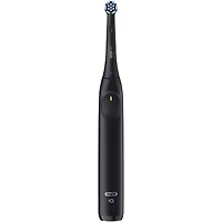 Brosse à dents électrique rechargeable iO Série 2, noir minuit avec 1 brossette soins doux – Capteur automatique de pression pour protéger les gencives – 3 modes – Minuterie de 2 minutes