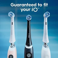 Brossettes de rechange iO Nettoyage optimal, noir, 4unités