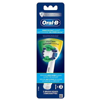 Brossettes de rechange Oral-B Precision Clean pour brosse à dents électrique , 3 unités