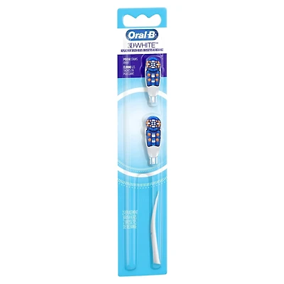 Brossettes de rechange pour brosse à dents à pile Oral-B 3D White, 2 unités