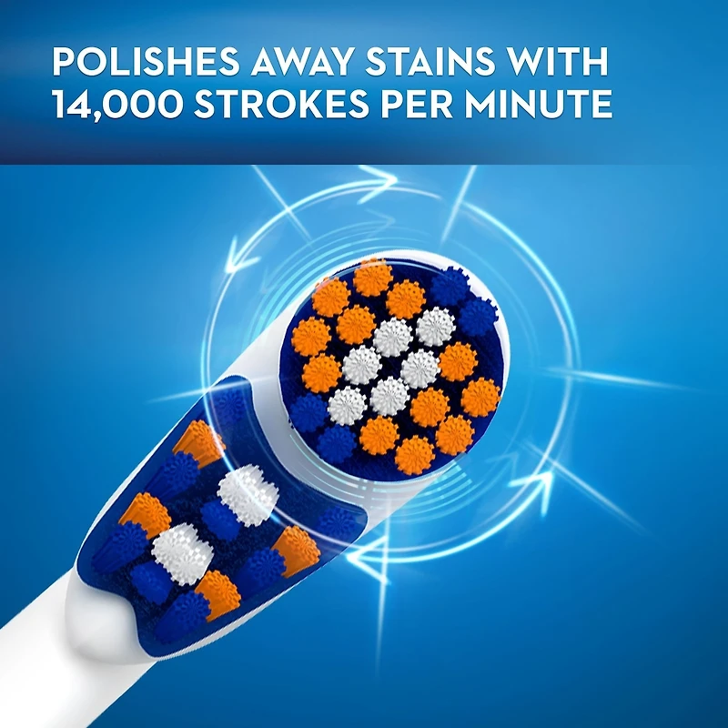 Oral-B 3D White Battery Power Toothbrush Replacement Heads, 2 Count