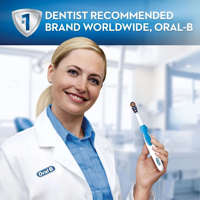 Oral-B 3D White Battery Power Toothbrush Replacement Heads, 2 Count