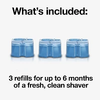 Cartouches de recharge Braun Clean & Renew CCR, Solution nettoyante de rechange de rasoir pour le système de nettoyage Clean&Charge – paquet de 3