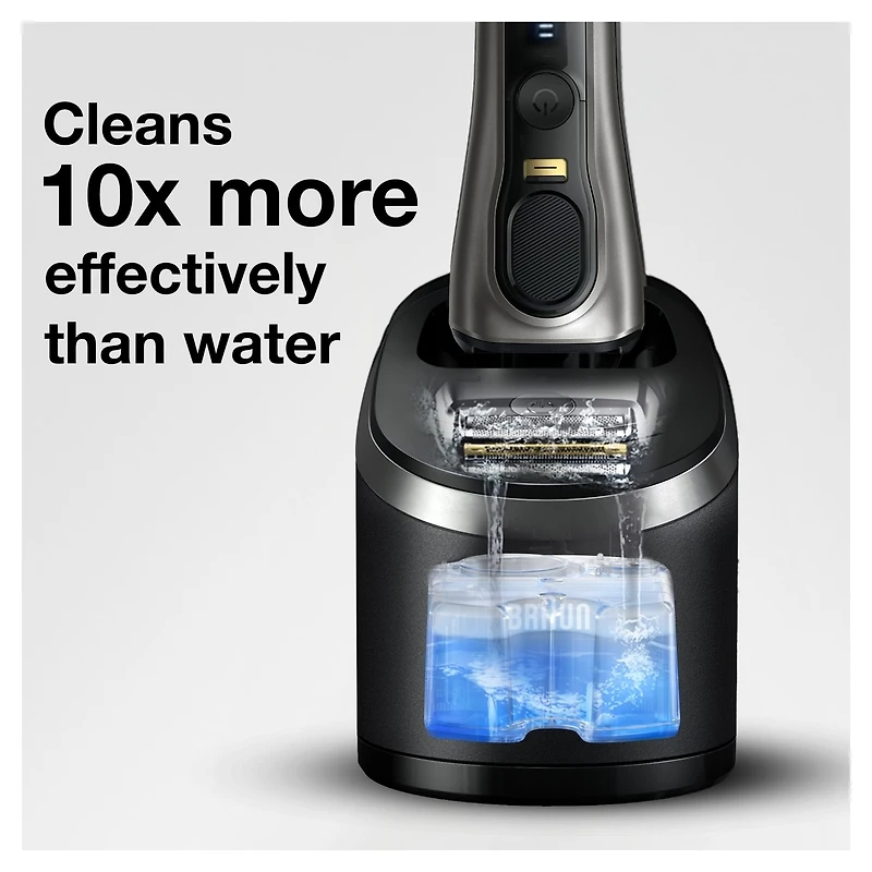 Cartouches de recharge Braun Clean & Renew CCR, Solution nettoyante de rechange de rasoir pour le système de nettoyage Clean&Charge – paquet de 3