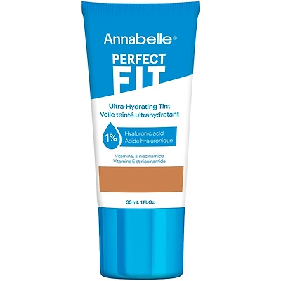 Perfect Fit Ultra-Hydrating Tint with 1% hyaluronic acid, niacinamide, caffeine and vitamin E