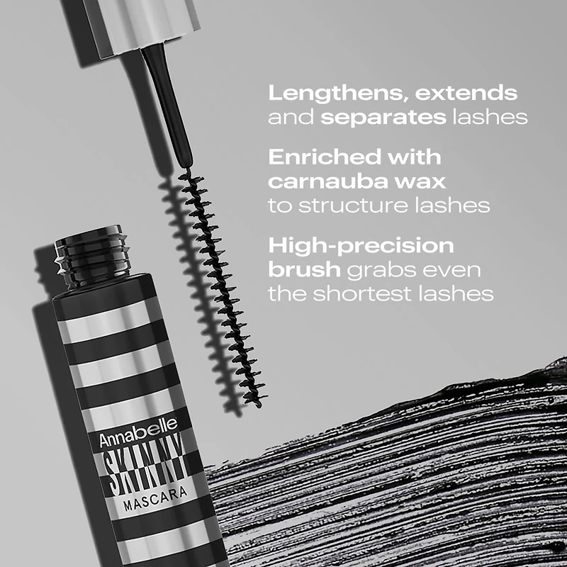 Skylimit Extreme Length Mascara Blackest Black enriched with carnauba wax
