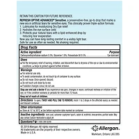 REFRESH OPTIVE ADVANCED SENSITIVE Solution Ophtalmique