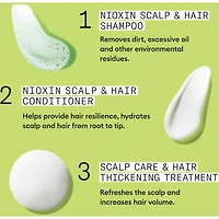 Nioxin System 2 Scalp + Hair Thickening Shampoo For Natural with Progressed Thinning, 500ml