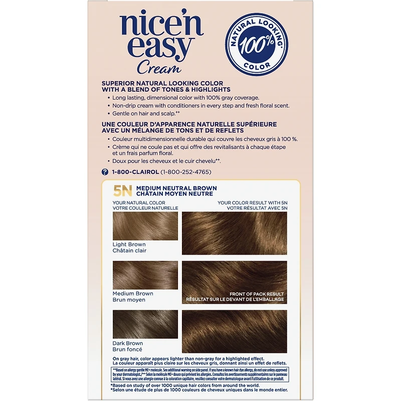 Nice'N Easy Permanent Hair Dye, Superior Natural Looking Colour