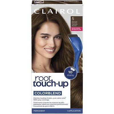 Root Touch-Up Permanent Color, Covers Gray, Instant Natural Looking Color