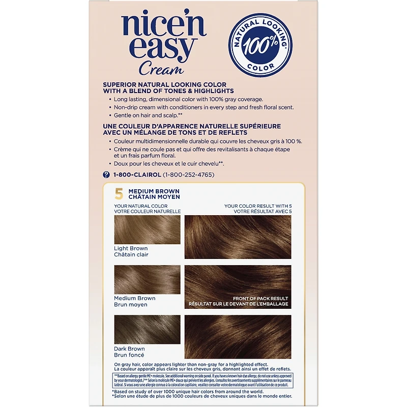 Nice'N Easy Permanent Hair Dye, Superior Natural Looking Colour