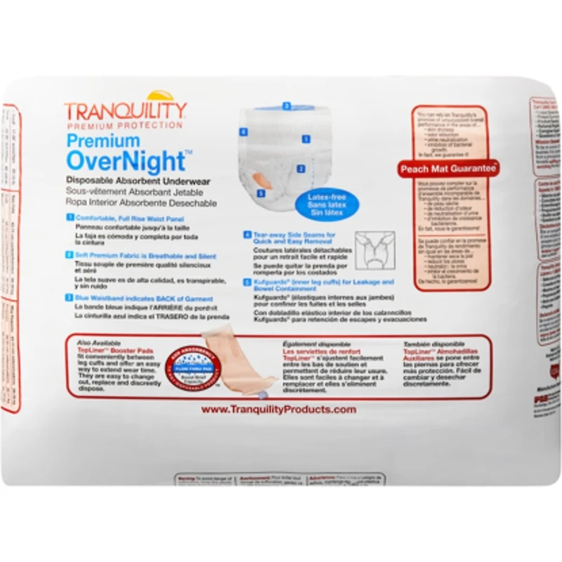 Sous-vêtements absorbants jetables Premium OverNight