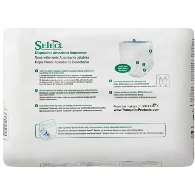 Sous-vêtements absorbants jetables de