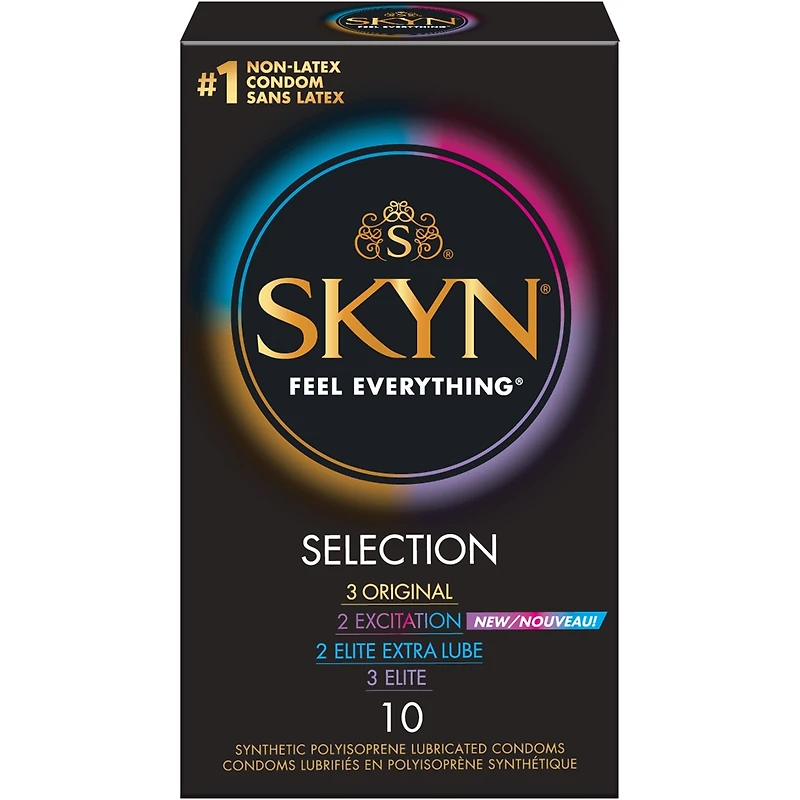 SKYN® Selection Original 10 Count Natural Latex free Lubricated Condoms