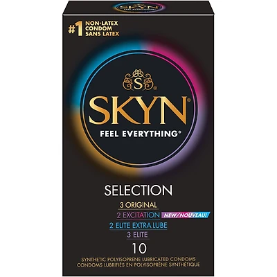 SKYN® Selection Original 10 Count Natural Latex free Lubricated Condoms