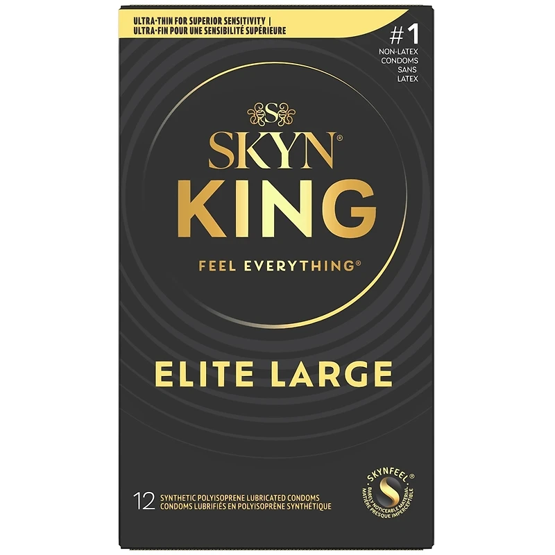 SKYN King Elite Large Non-Latex Condom 12ct