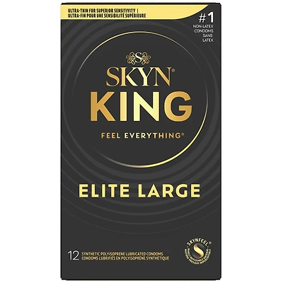 SKYN King Elite Large Non-Latex Condom 12ct