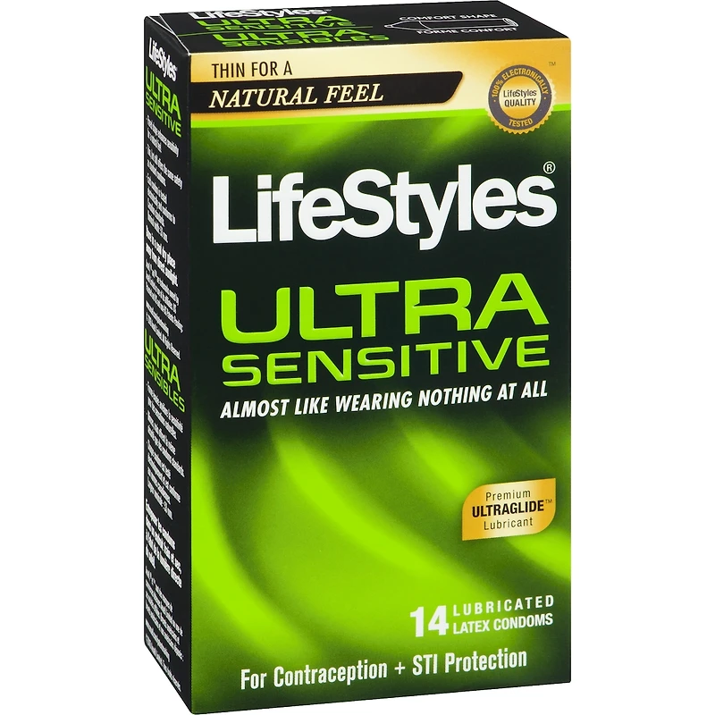 Ultra Sensitive Lubricated Latex Condoms