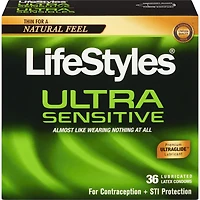 Ultra Sensibles Condoms Lubrifiés en Latex