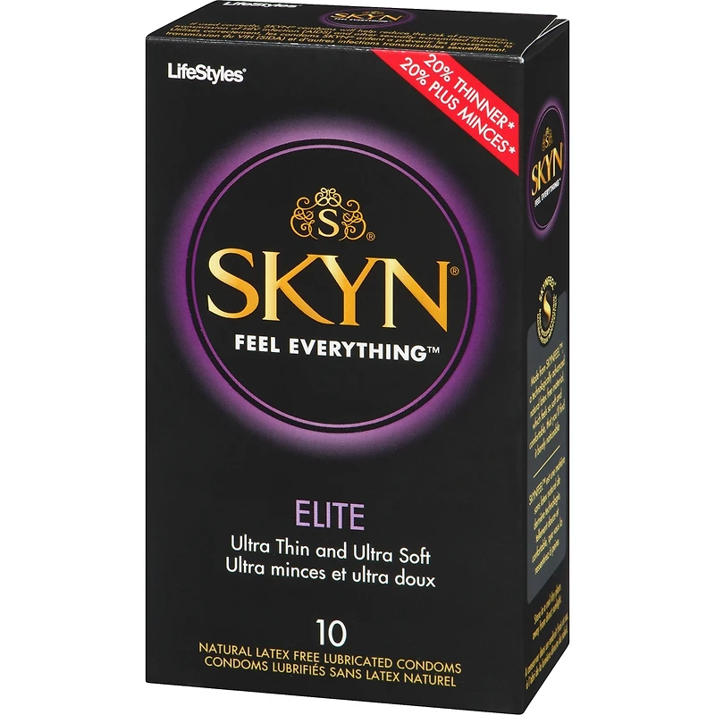 SKYN® Elite 10 Condoms Lubrifiés sans Latex Naturel