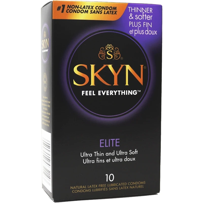 SKYN® Elite 10 Condoms Lubrifiés sans Latex Naturel