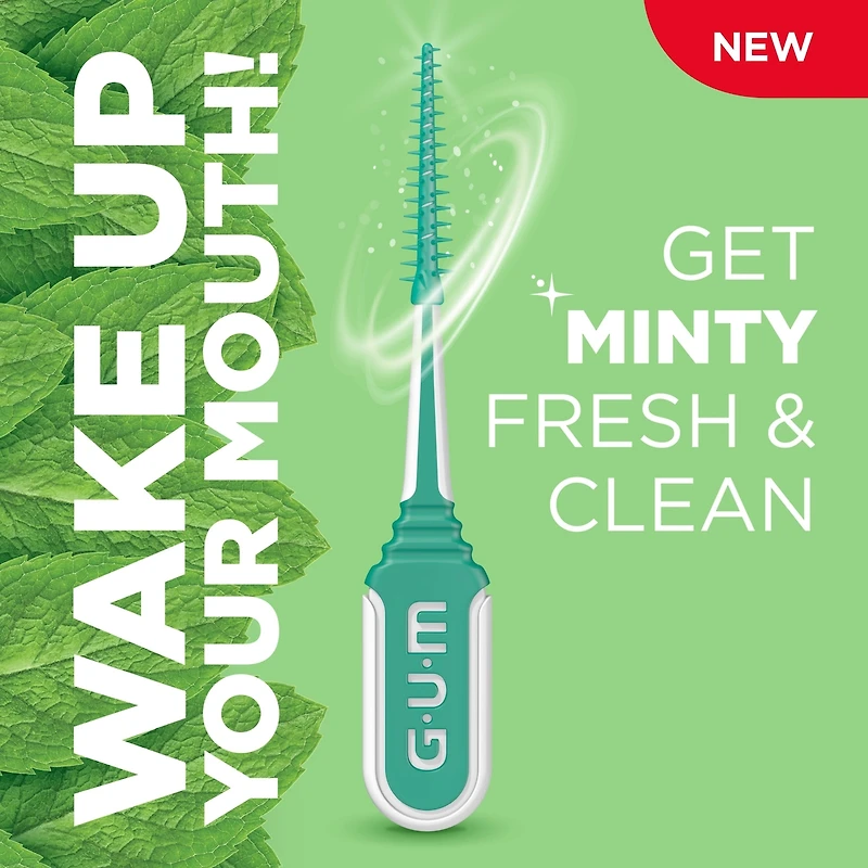 GUM Soft-Picks  Confort Flex Menthe,  64 unités