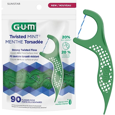 GUMMD Porte-fil Menthe Torsadée 90 unités,