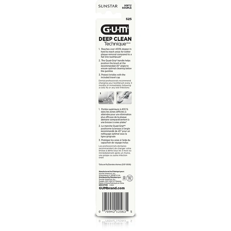 GUM Technique  Deep Clean Compacte, Souple
