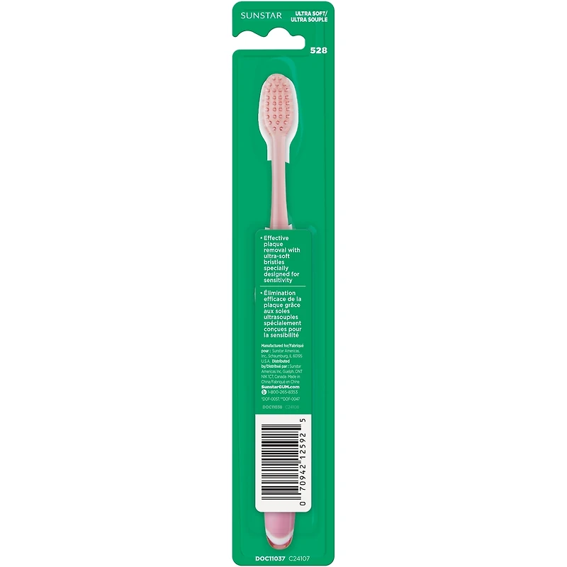 TECHNIQUE® Sensitive Clean Toothbrush, Compact, Ultra Soft Bristles