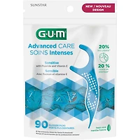 GUM Porte-Fil Soins Intenses avec vitamin E et fluor, 90 unités