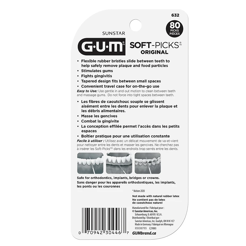 GUM Soft-Picks  Original Dental Picks - 80 ct