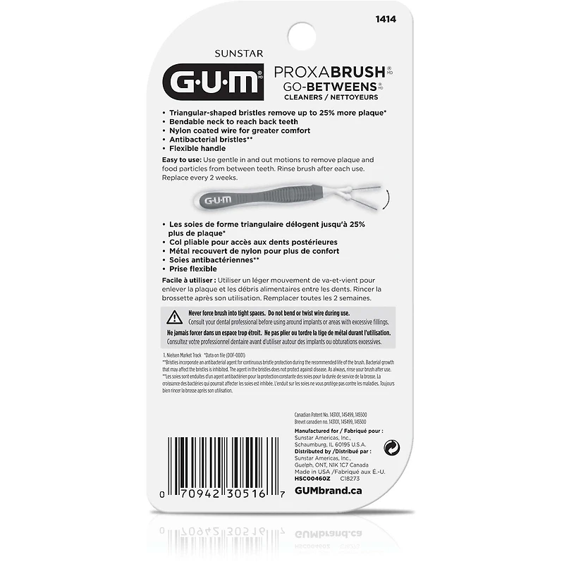 GUM Proxabrush  Go-Betweens , Tight - 8ct